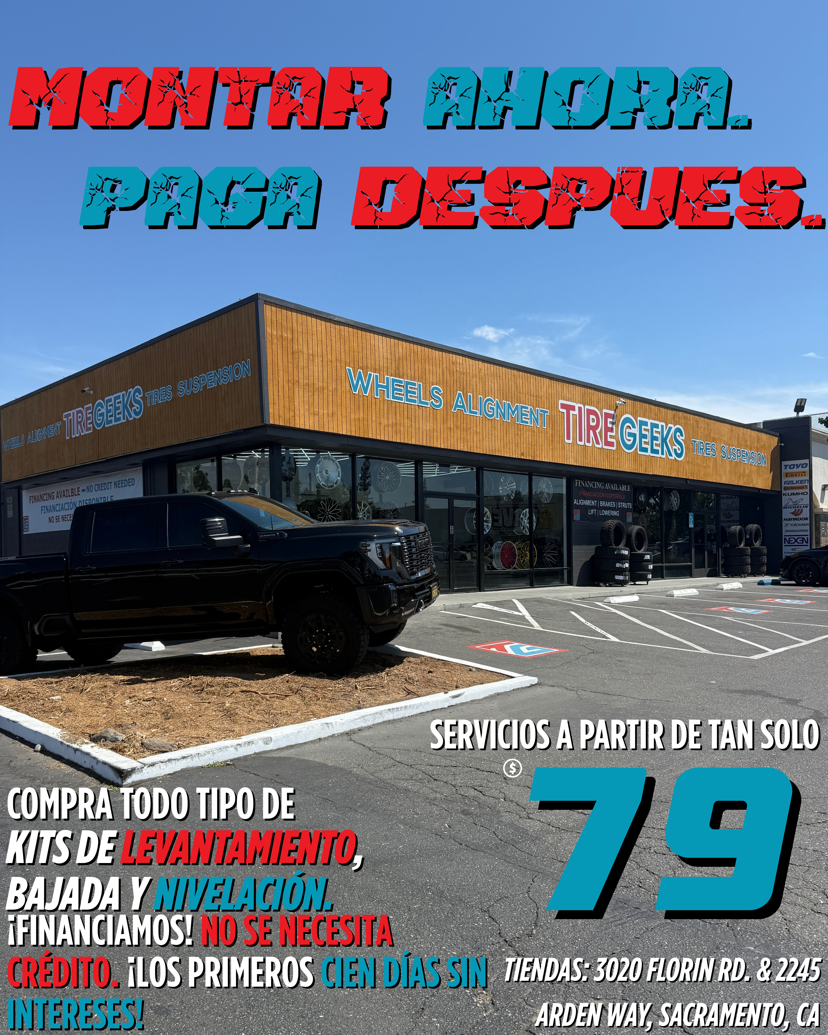 Montar Ahora. Paga Después.